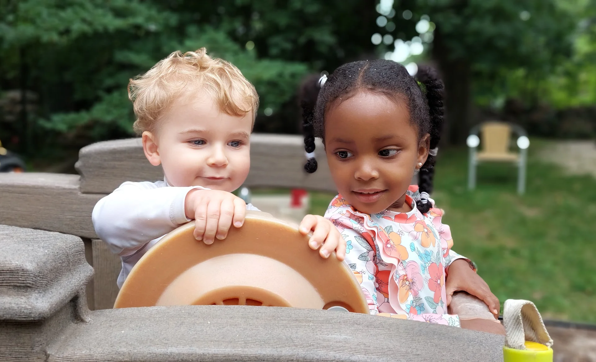 toddlers having fun playing at their summer camp in new rochelle